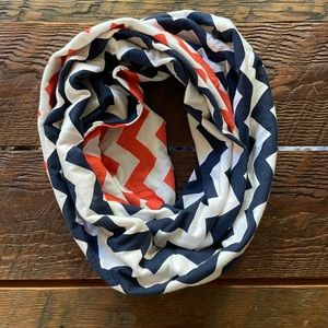 Chevron cotton infinity scarf